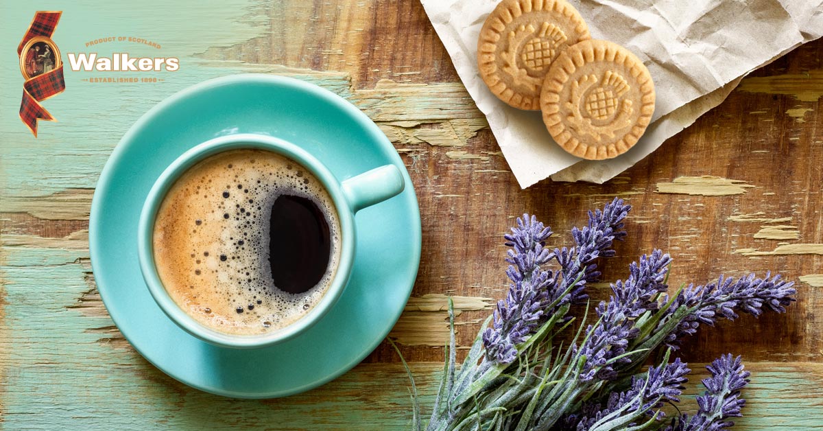 Scottish Saltire Shortbread and Coffee